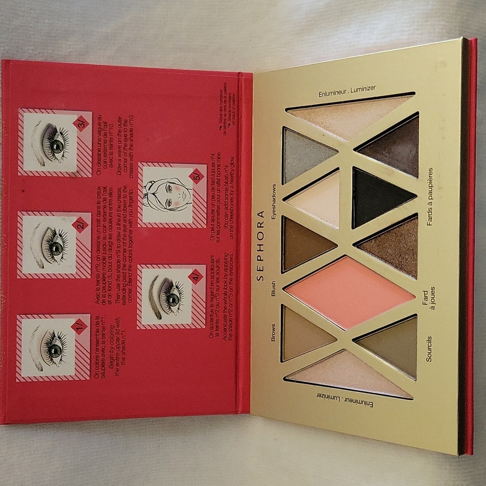Sephora Brows, blush and eye palette